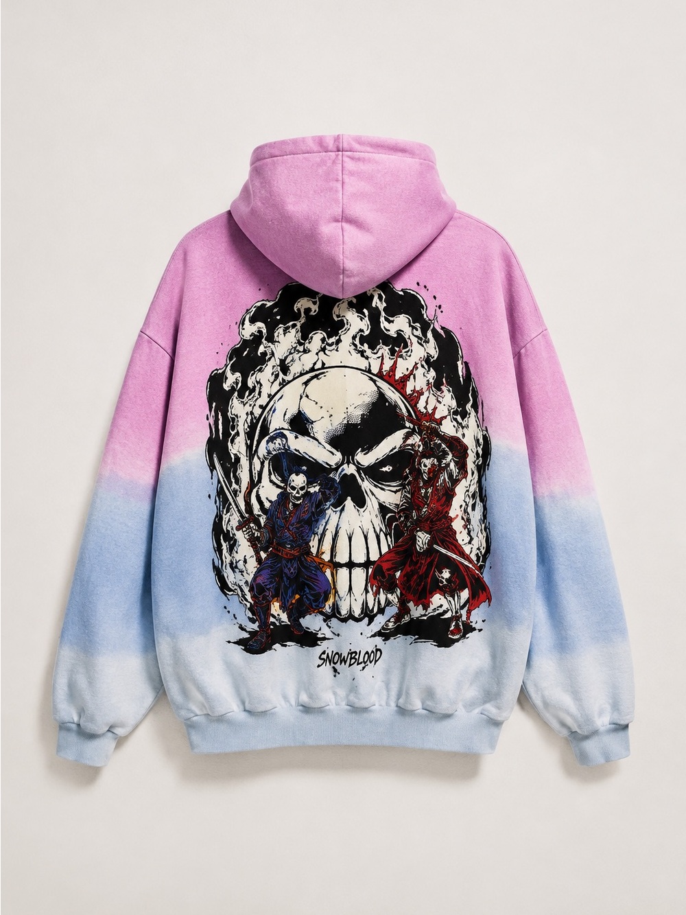 Warren Lotas Snowblood Death Life Eyes Tie Dye Fleece Hoodie XXL